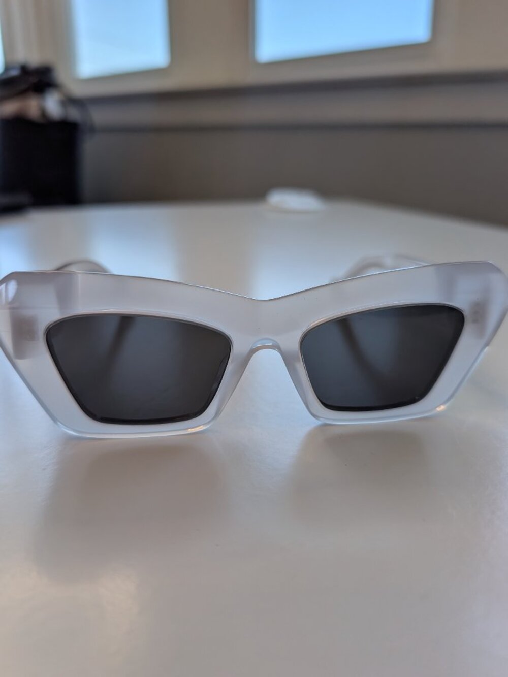 Loewe Anagram Clear / White cat-eye sunglasses (Excellent Condition)